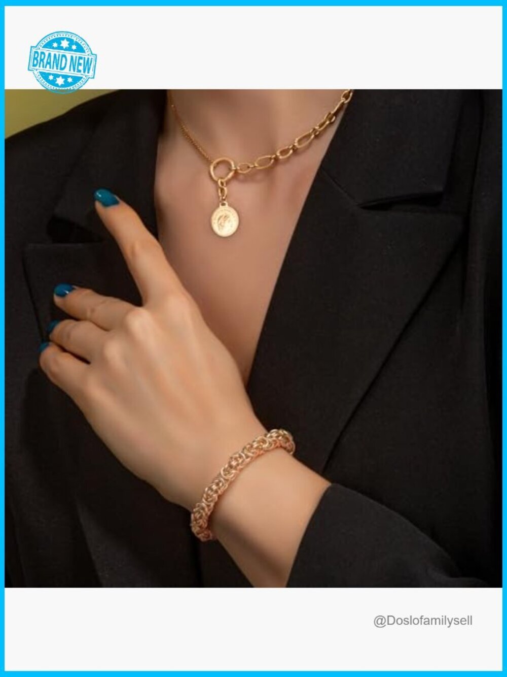 14K Gold Byzantine Link Chain Bracelet Stackable Unisex Elegant Classic - Picture 2 of 7